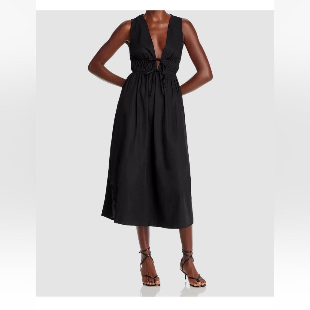 Net A Porter Faithfull The Brand Xxl Womenâs Black Midi Dress